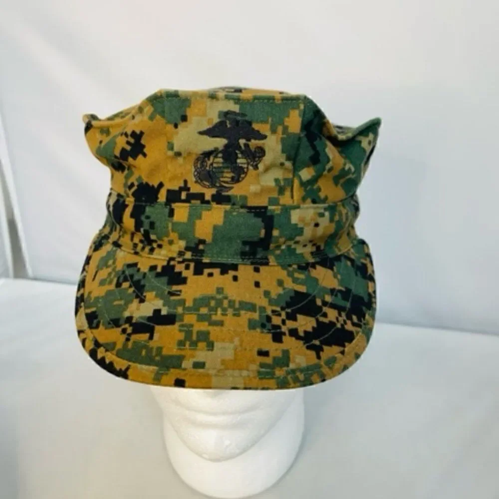 USMC 8-Point Jungle Cover - Marine Corps Digital Jungle Utility Hat- Size S Exce